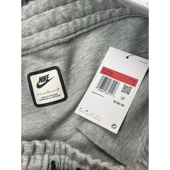 Nike Sportswear Tech Fleece Women's Large Joggers Sweatpants Gray FB8332-013 NEW - Picture 6 of 10